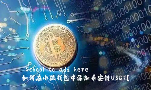  School to add here   
如何在小狐钱包中添加币安链USDT？